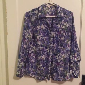Cold water Creek silk blouse M
